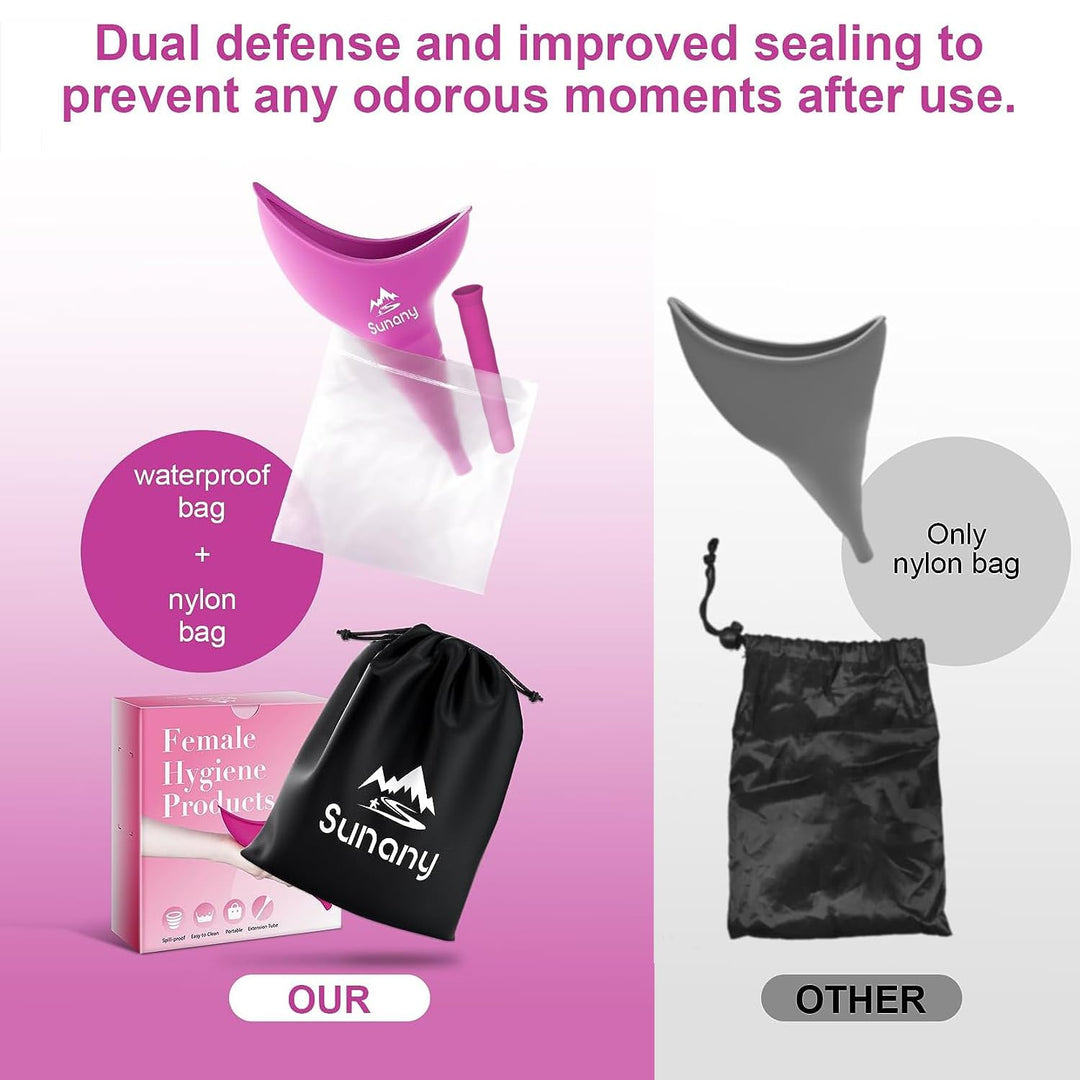 Sunany Female Urination Device, Fuchsia