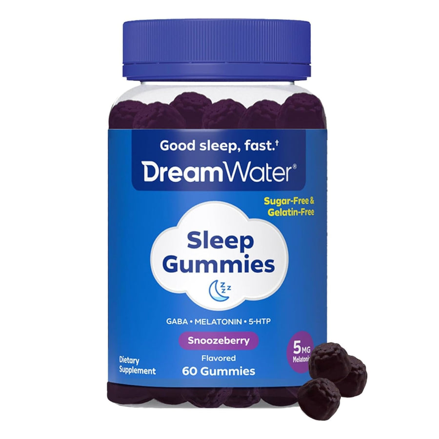 Dream Water Sleep Gummies, Snoozeberry, 60 Count