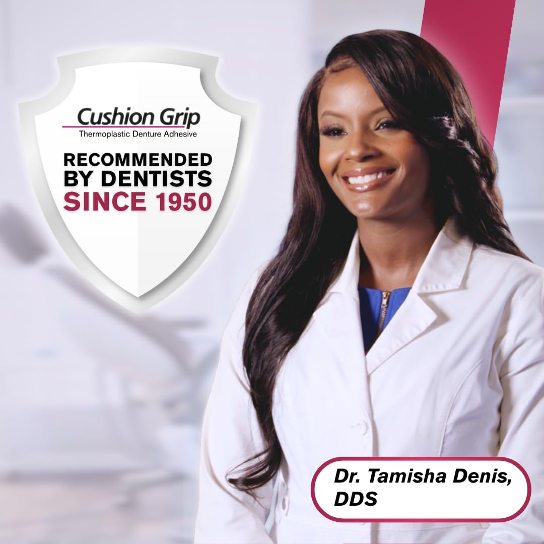 Cushion Grip Thermoplastic Denture Adhesive, 1 oz