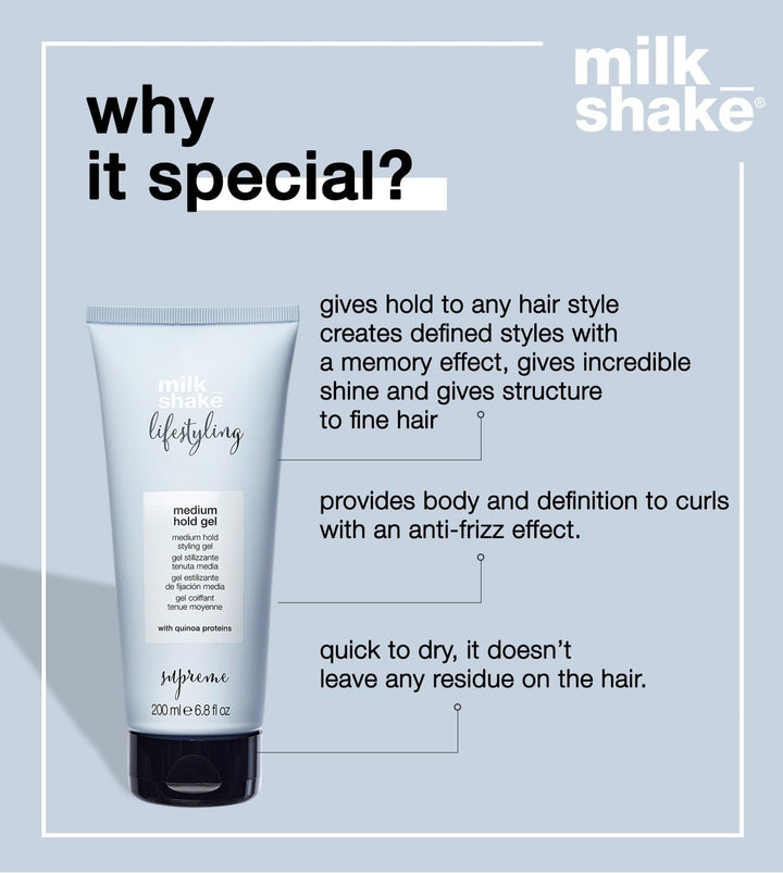 milk_shake Lifestyling Medium Hold Gel, 6.8 fl oz