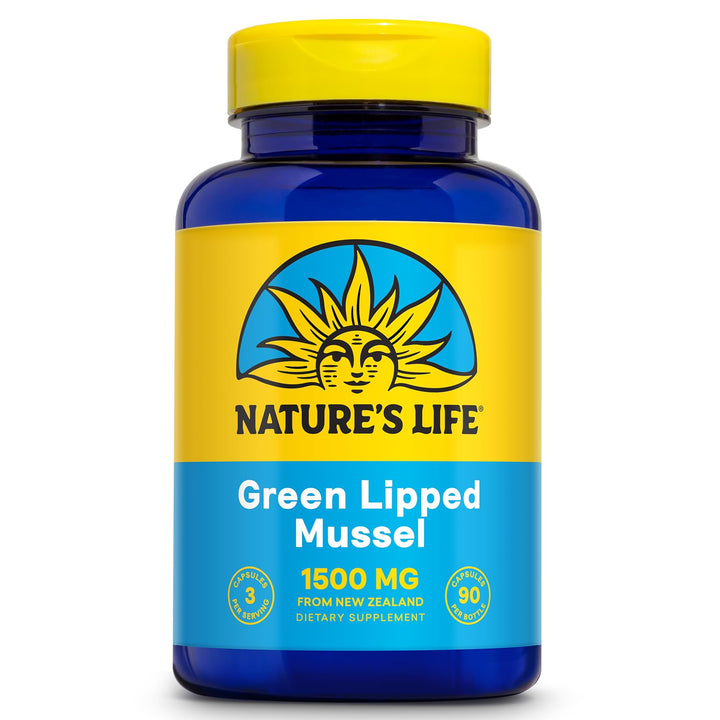 Nature's Life Green Lipped Mussel, 1500 mg, 90 Count