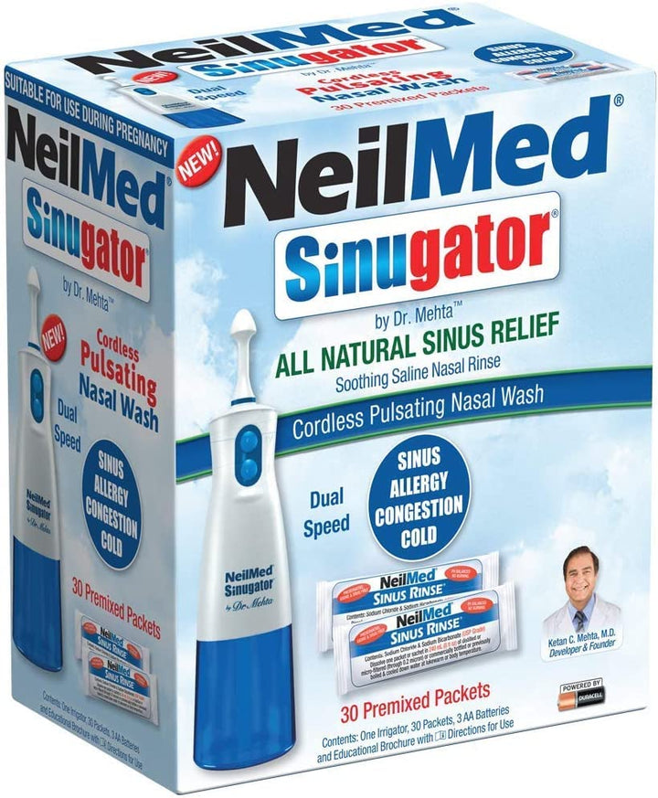 NeilMed Sinugator Cordless Pulsating Nasal Wash