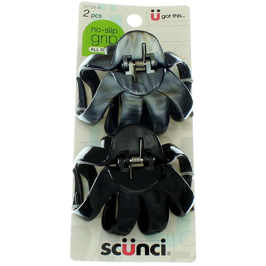 Scunci Jaw Clip, No Slip Octopus, 2 Count