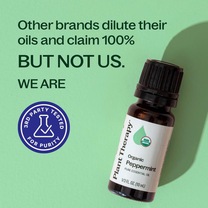 Plant Therapy Organic Peppermint Essential Oil, 30 ml