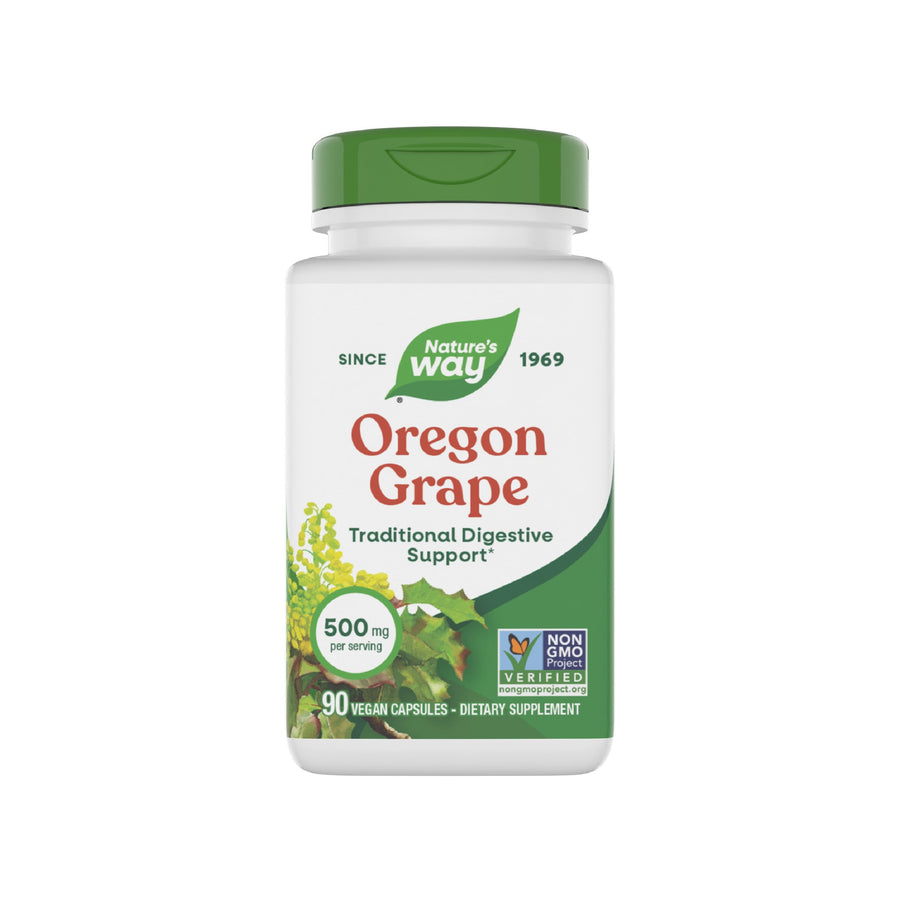 Nature's Way Oregon Grape Root Vegetarian Capsules, 90 Count