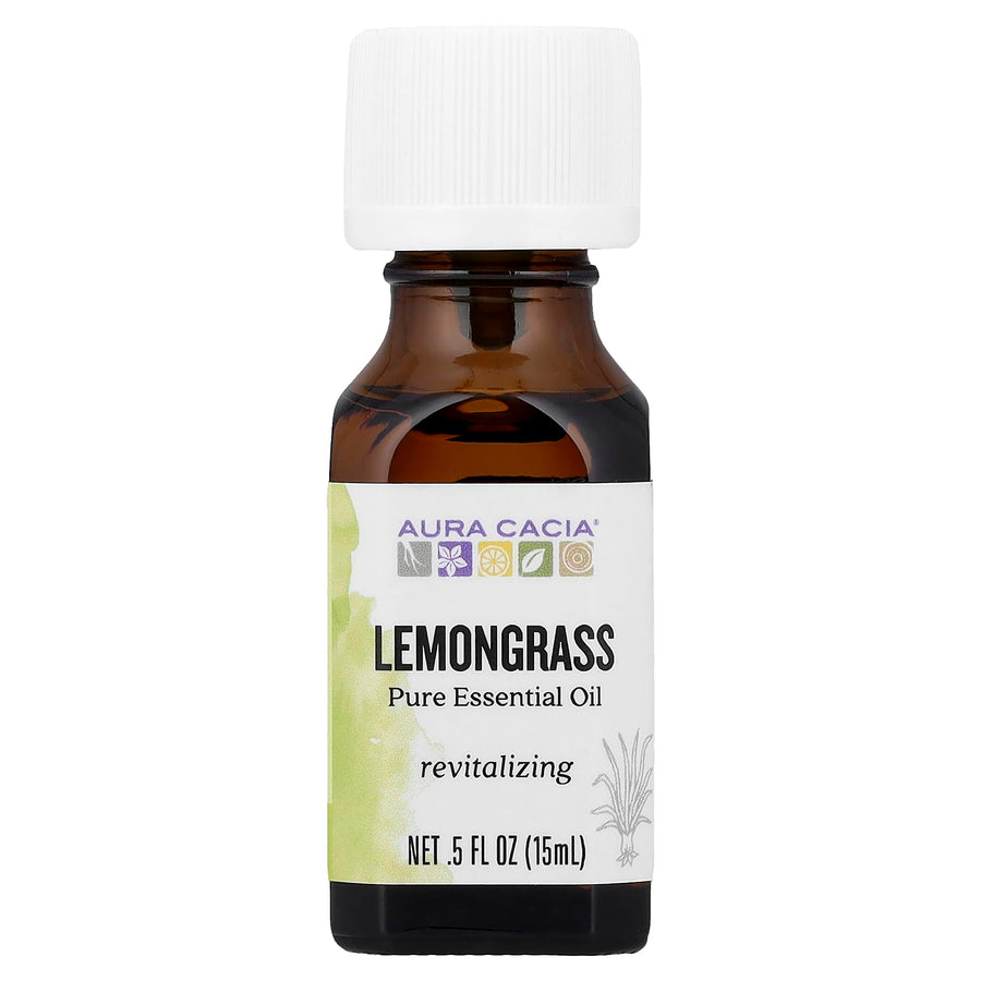 Aura Cacia Lemongrass Essential Oil, 0.5 fl oz