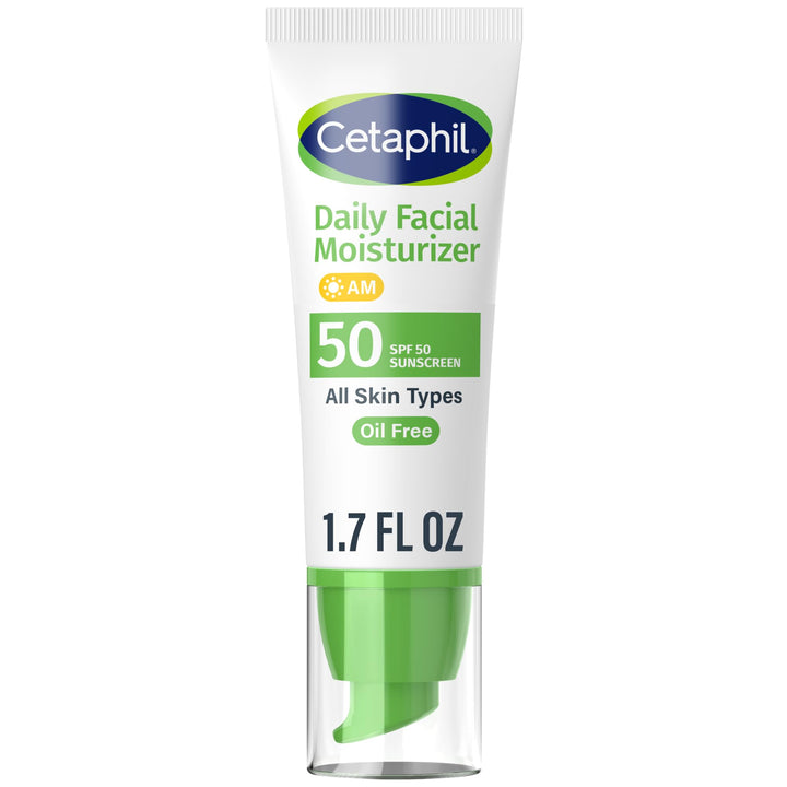 Cetaphil Daily Facial Moisturizer With Sunscreen, SPF 50, 1.7 fl oz