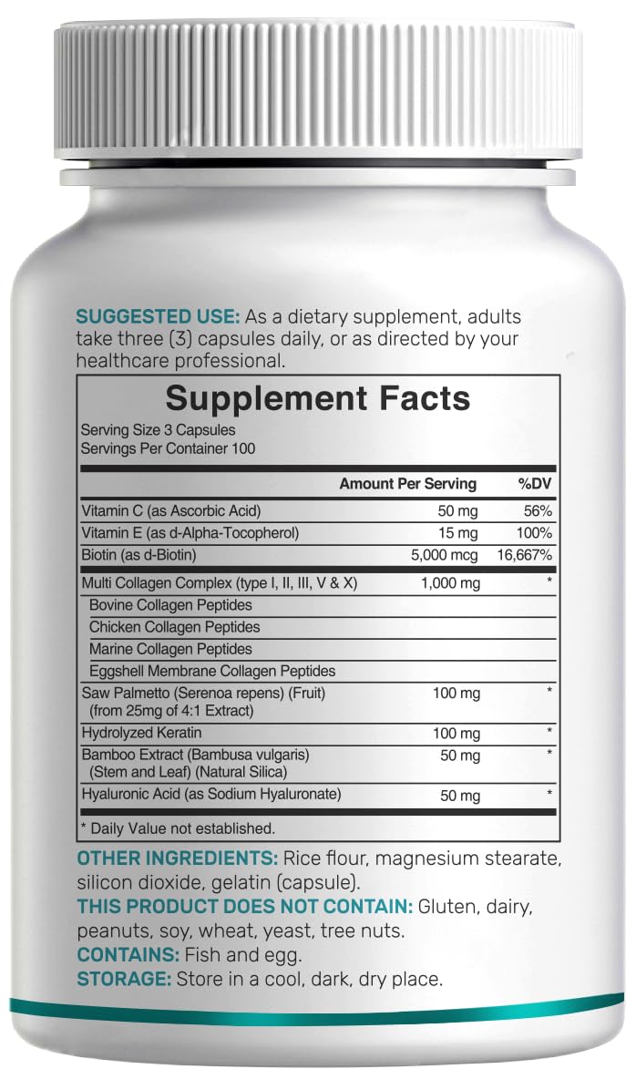 DEAL SUPPLEMENT Multi Collagen Peptides Capsules, 300 Count