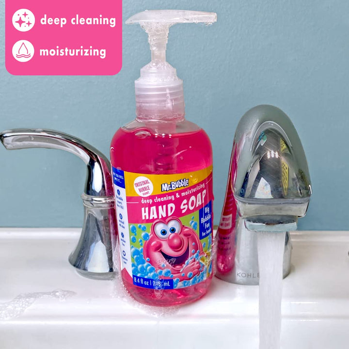 Mr. Bubble Kids Moisturizing Hand Soap, Original Bubble, 8.4 fl oz, Pack of 3