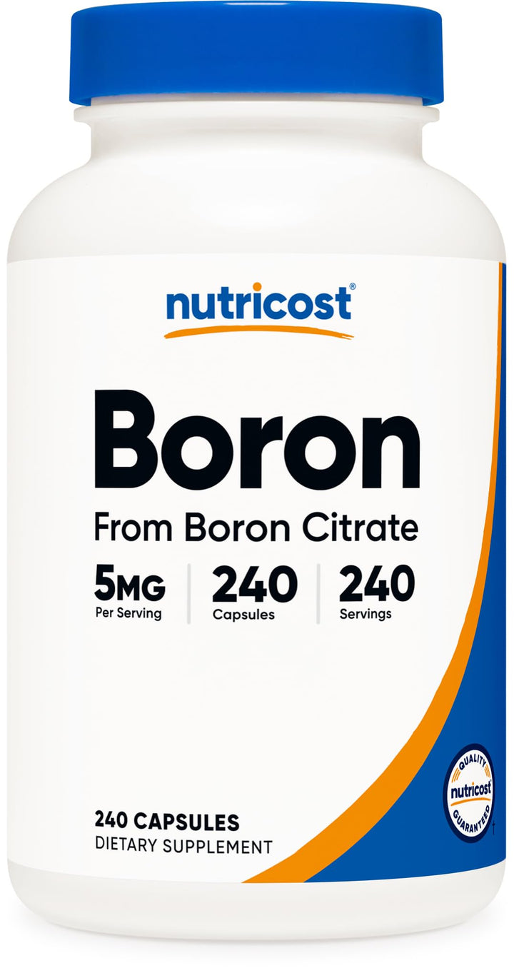 Nutricost Boron Capsules, 5 mg, 240 Count
