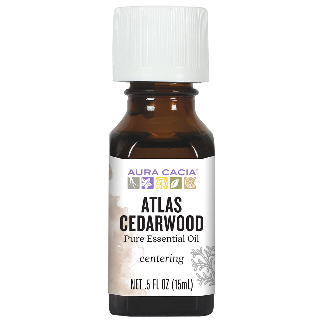 Aura Cacia Atlas Cedarwood Essential Oil, 0.5 fl oz