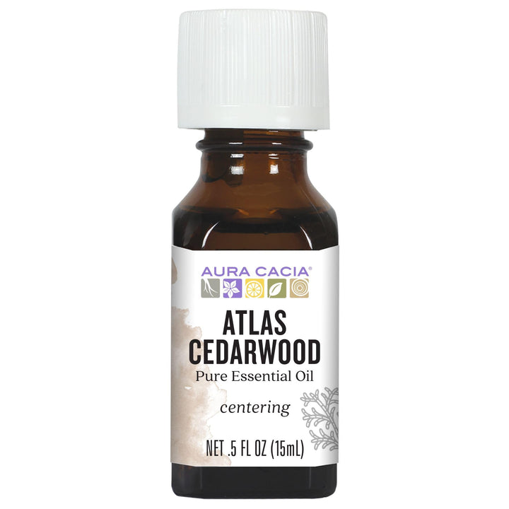 Aura Cacia Atlas Cedarwood Essential Oil, 0.5 fl oz
