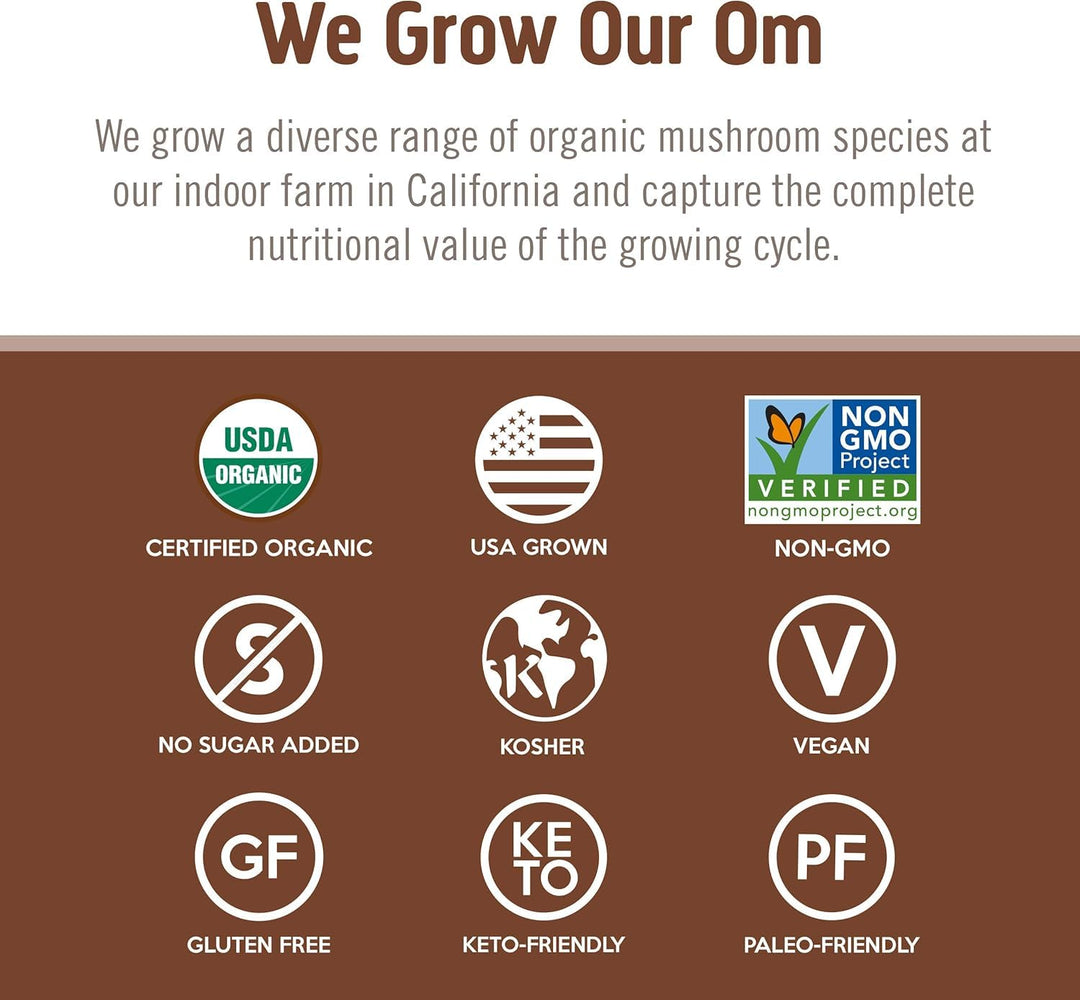 Om Mushroom Superfood Cordyceps Organic Mushroom Powder, 100 g