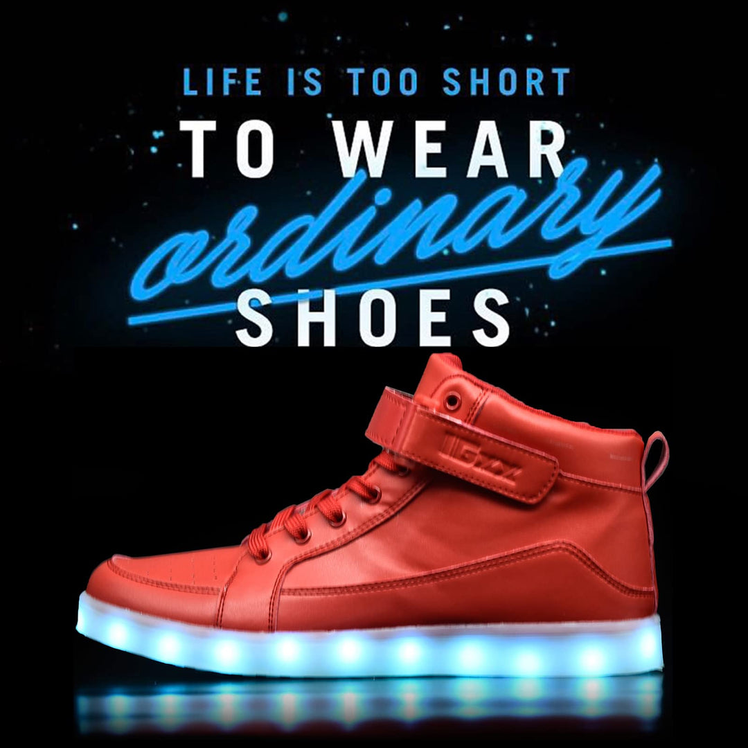 IGxx LED Light Up Shoes, High Top, Sparkly
