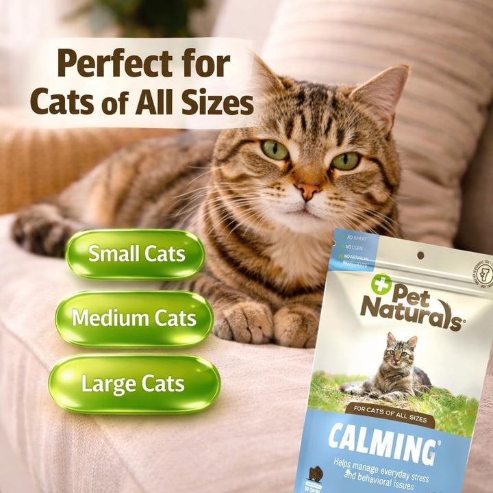 Pet Naturals Calming Chew For Cats, 30 Count