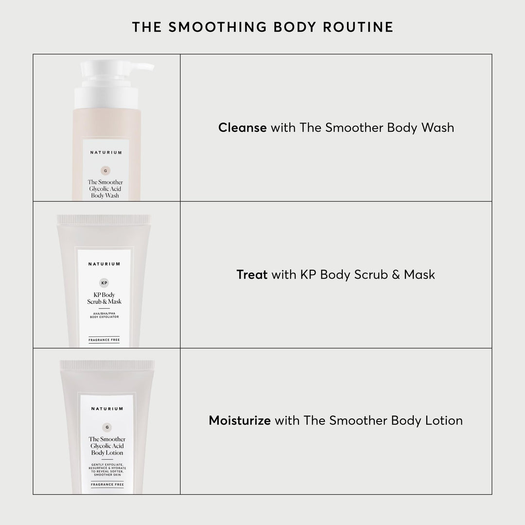 Naturium The Smoother Glycolic Acid Exfoliating Body Wash, 16.9 fl oz