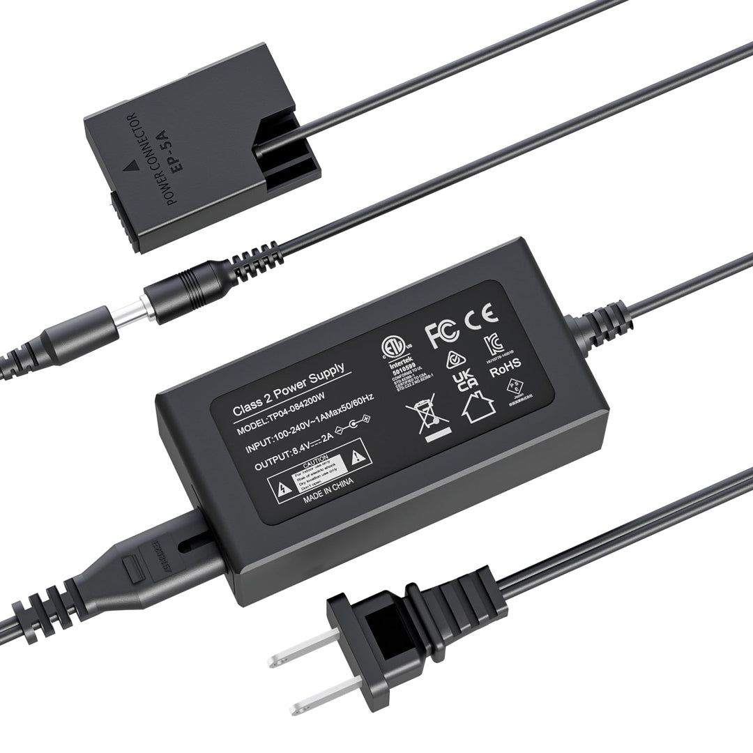 F1TP EH-5 EP-5A AC Power Adapter Charger Kit, EN-EL14 Dummy Battery