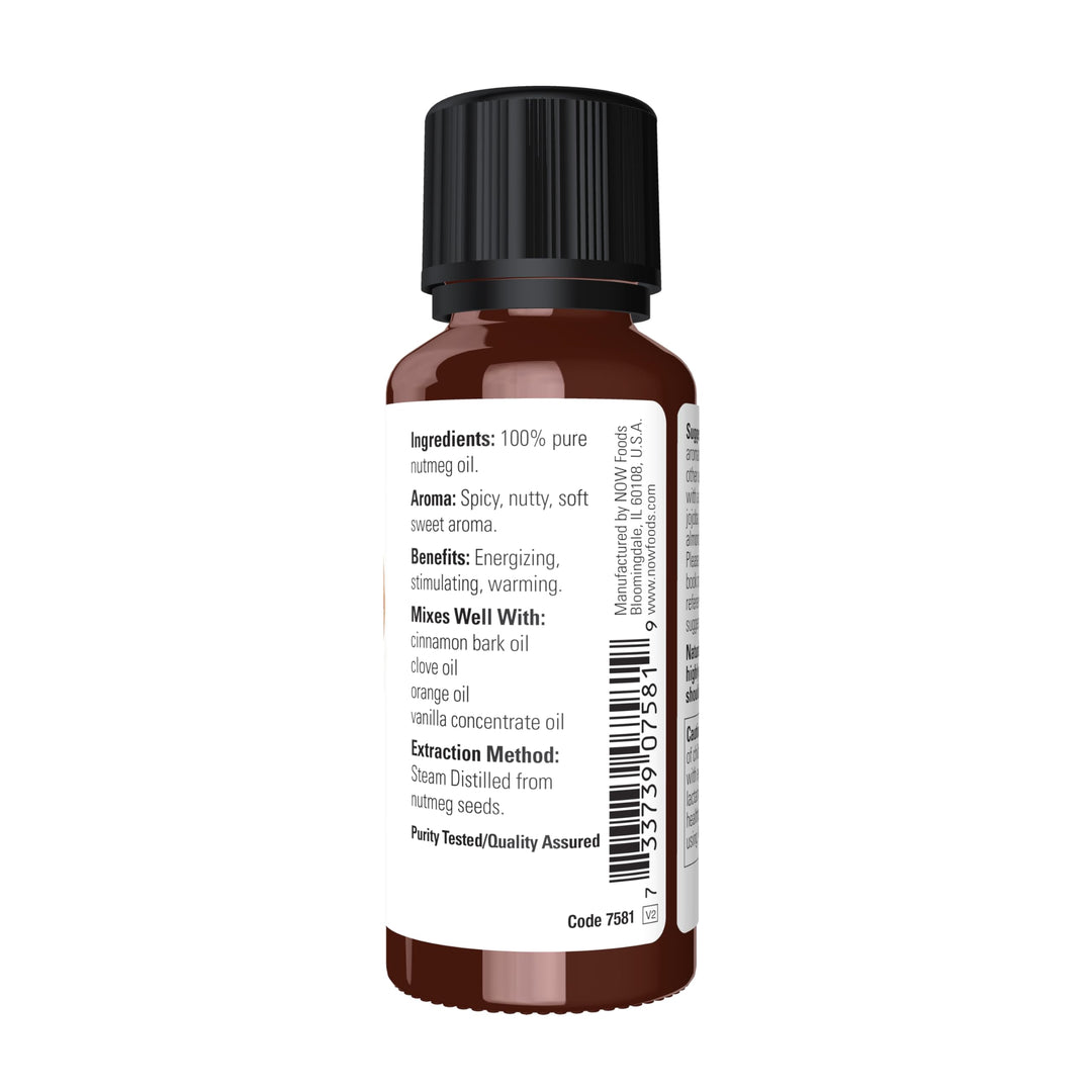 NOW Nutmeg Oil, 1 oz