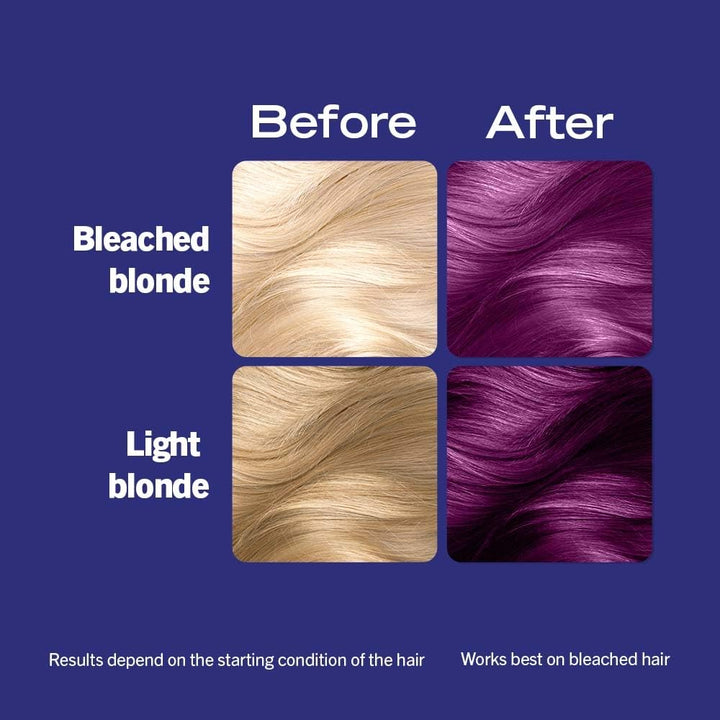 LIVE Ultra Brights Semi-Permanent Hair Dye, Purple Punk, 094