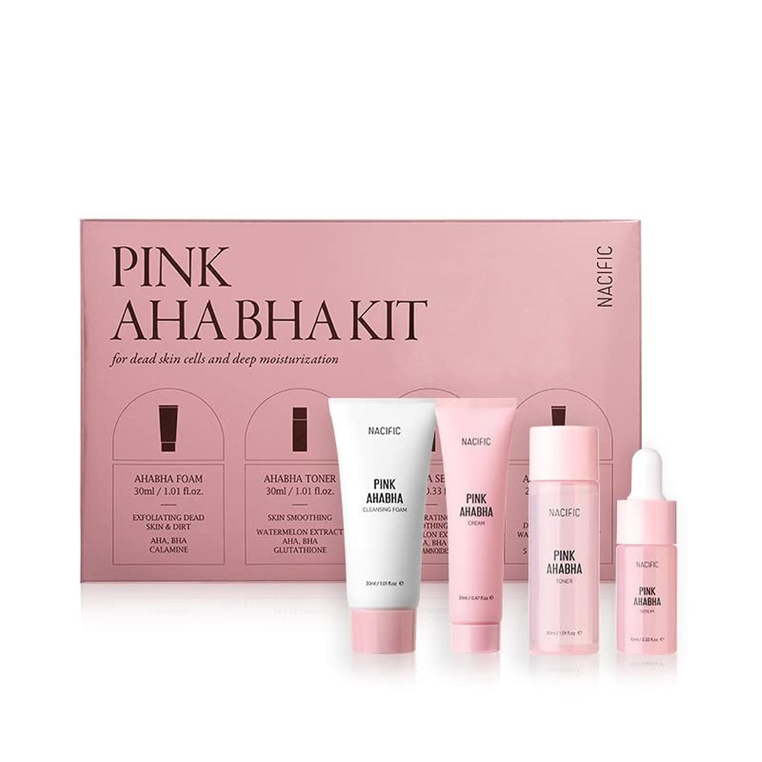 NACIFIC Pink AHA BHA Kit, Travel Size
