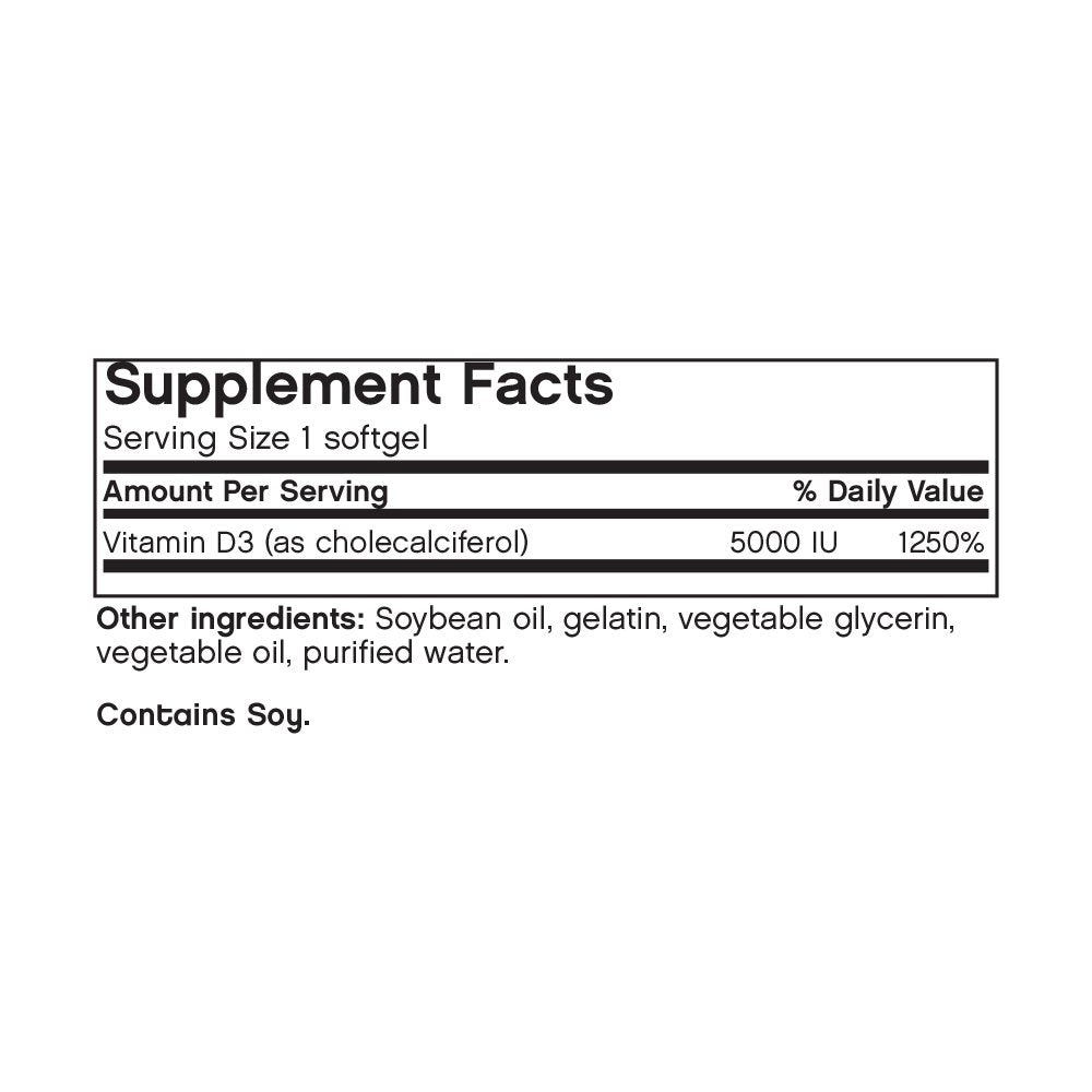 Futurebiotics Vitamin D3, 5000 IU, 90 Count
