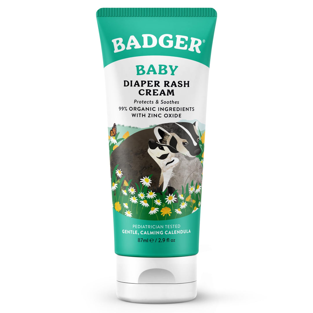 BADGER Diaper Cream, Zinc Oxide, 2.9 fl oz
