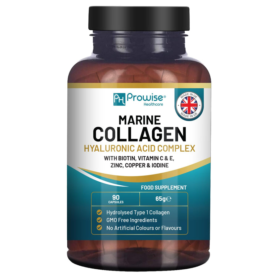 PH ProWise Healthcare Marine Collagen with Hyaluronic Acid, 1100 mg, 90 Count