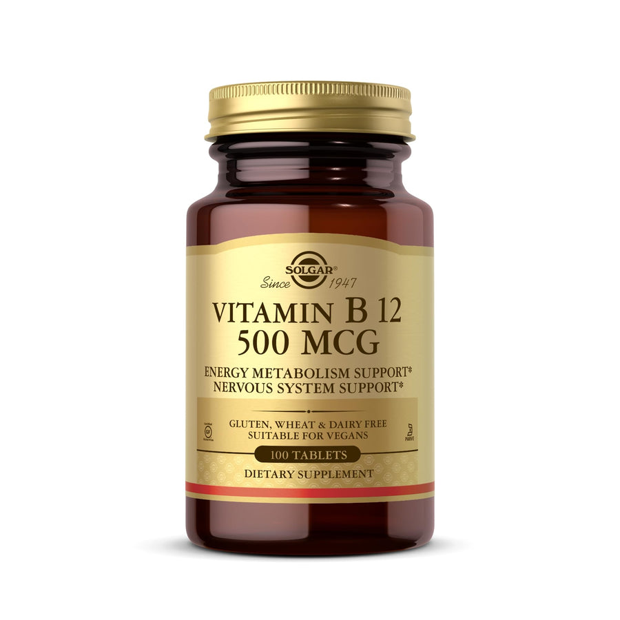 Solgar Vitamin B12 Tablets, 500 mcg, 100 Count