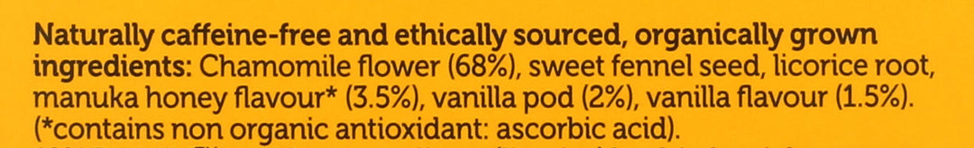 Pukka Calming Chamomile Organic Herbal Tea, Vanilla & Manuka Honey, 20 Count