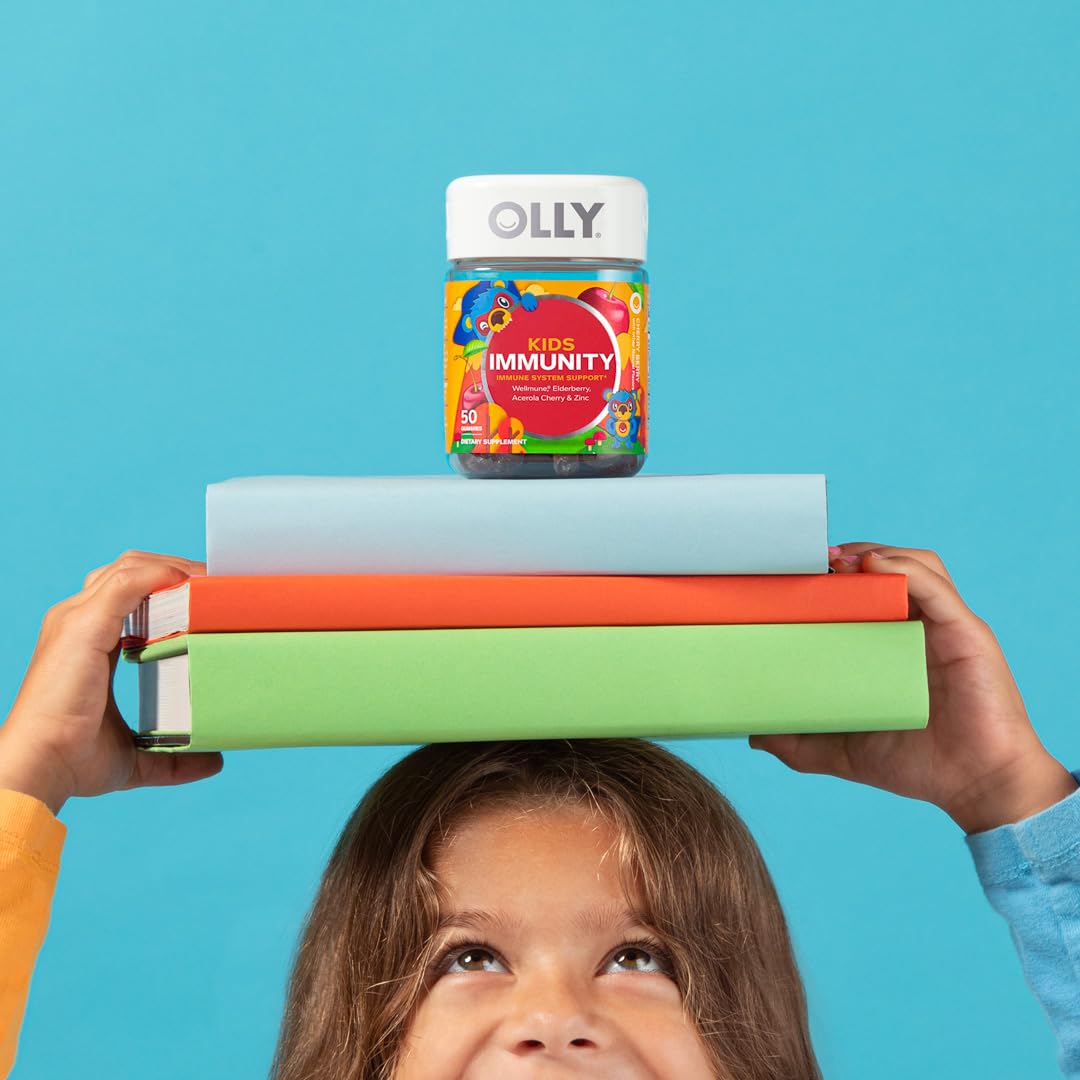 OLLY Kids Immunity Gummy, Cherry, 50 Count