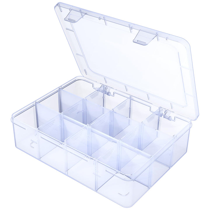 YUGOOD Clear Organizer Box, 8.8 x 7.1 x 2.3 in