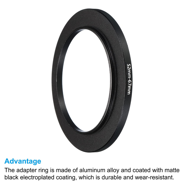 PATIKIL Step Up Ring, Black, 2 Count