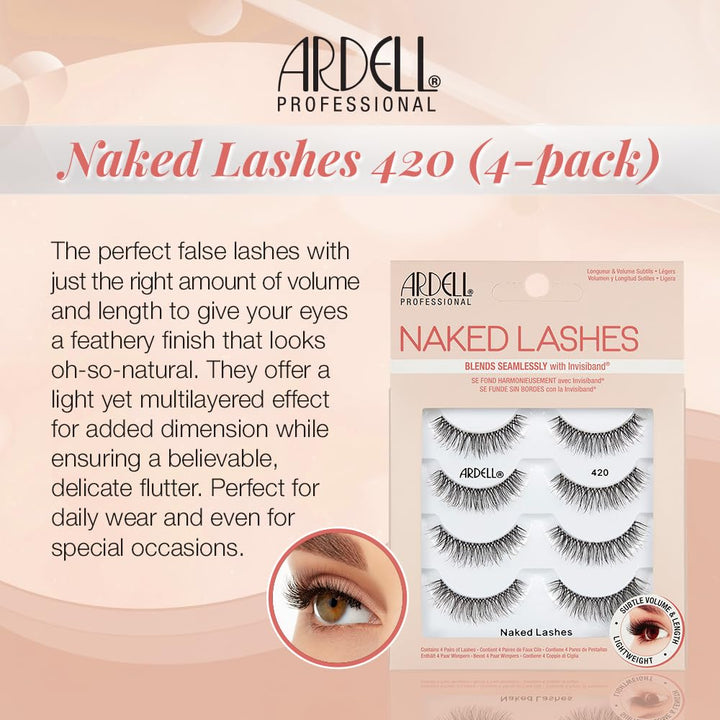 Ardell Strip Lashes Naked Lashes 420, 4 Pairs