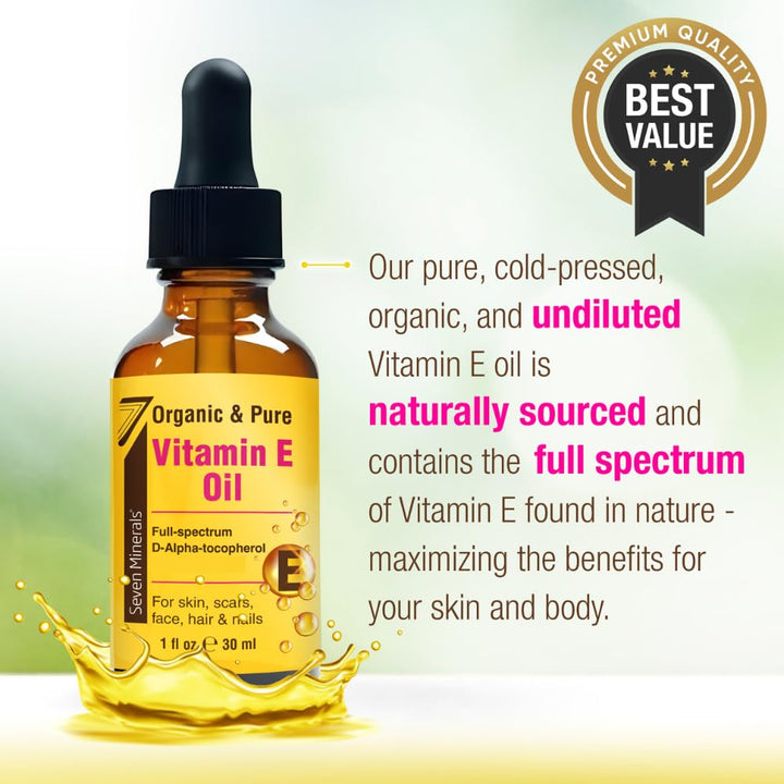 Seven Minerals Vitamin E Oil, 75,000 IU, 1 oz