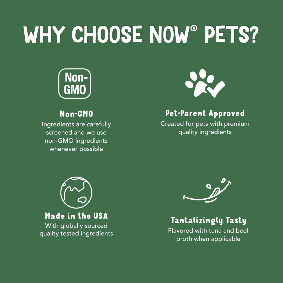 NOW Pet Health Omega 3 Supplement for Cats & Dogs, 180 Count