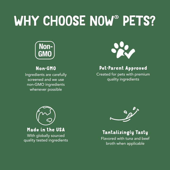 NOW Pet Health L-Lysine Supplement Powder, for Cats, 8 oz