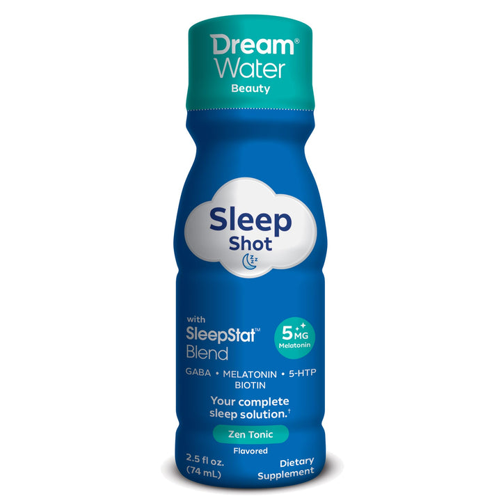 Dream Water Sleep Aid Drink Supplement, Zen Tonic, 5 mg, 2.5 fl oz, 12 Count