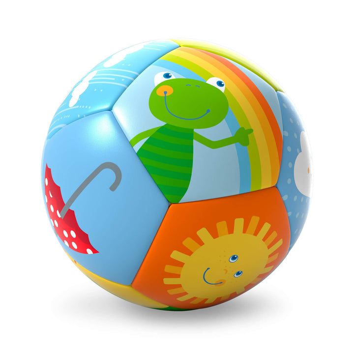HABA Rainbow Soft Baby Ball, 4.5 in