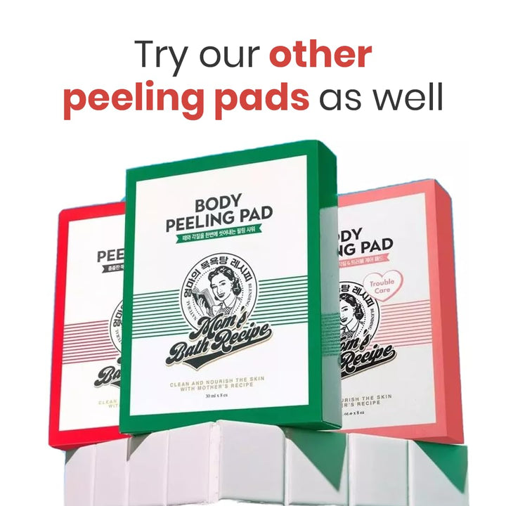 Mom's Bath Recipe Body Peeling Pad, Strong, 8 Count