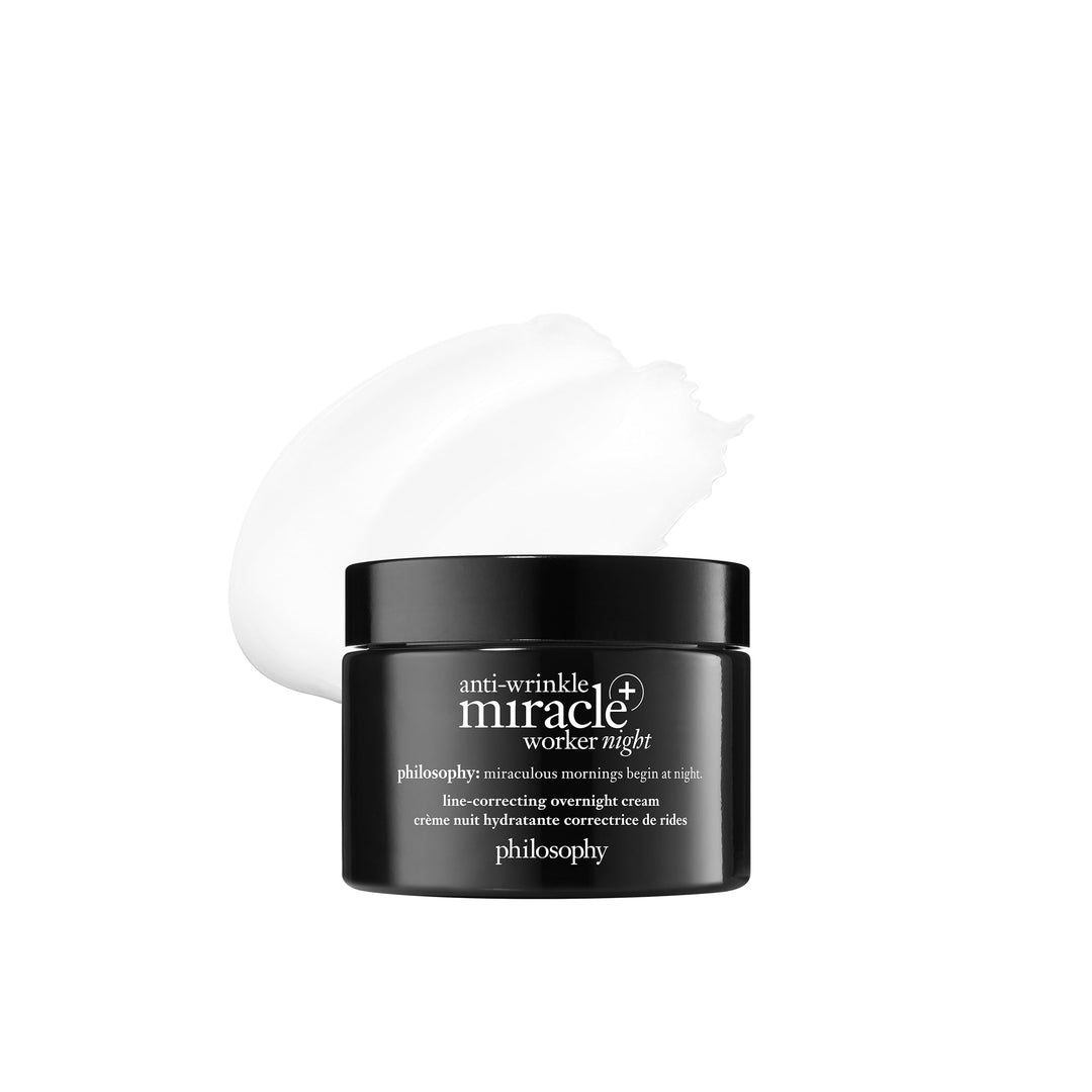 philosophy Anti-Wrinkle Miracle Worker Night Plus Line-Correcting Overnight Cream, Unisex, 2 oz