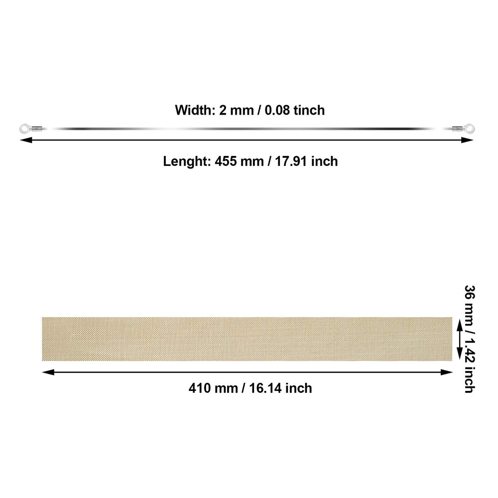 Honoson Impulse Sealer Replacement Heat Seal Strips, 16 Inch, 10 Count