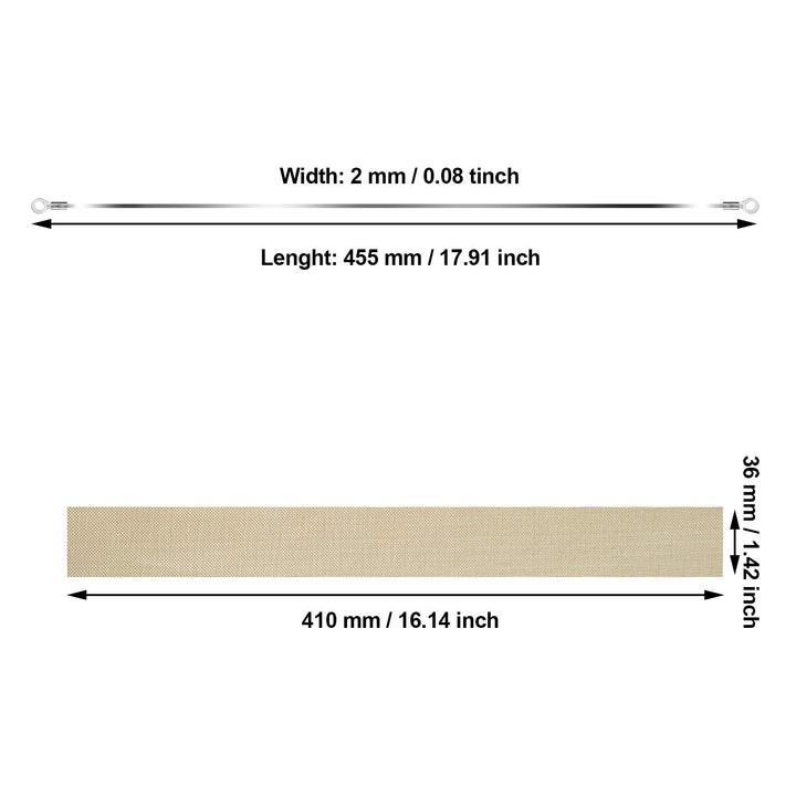 Honoson Impulse Sealer Replacement Heat Seal Strips, 16 Inch, 10 Count