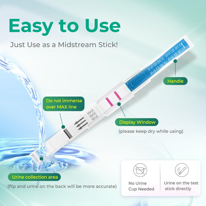 DAVID Pregnancy Test, Midstream and Strips, 16 Count