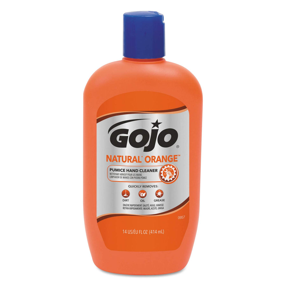 GOJO Natural Orange Pumice Hand Cleaner, Orange, 14 fl oz