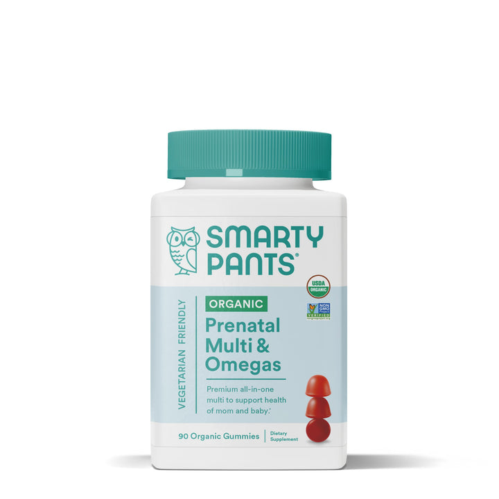 SmartyPants Organic Prenatal Multivitamin Gummies, 90 Count