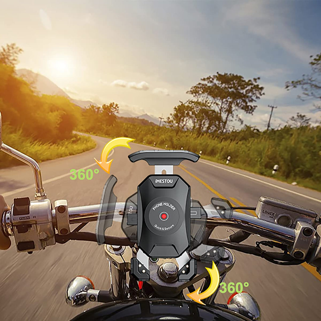 iMESTOU Motorcycle Phone Holder, Handlebar Mount