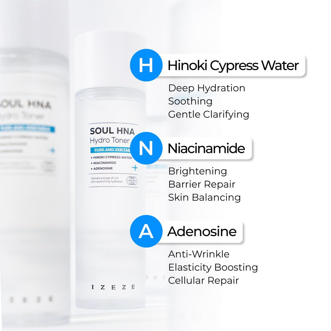 IZEZE Soul HNA Hydro Toner, 5.07 fl oz