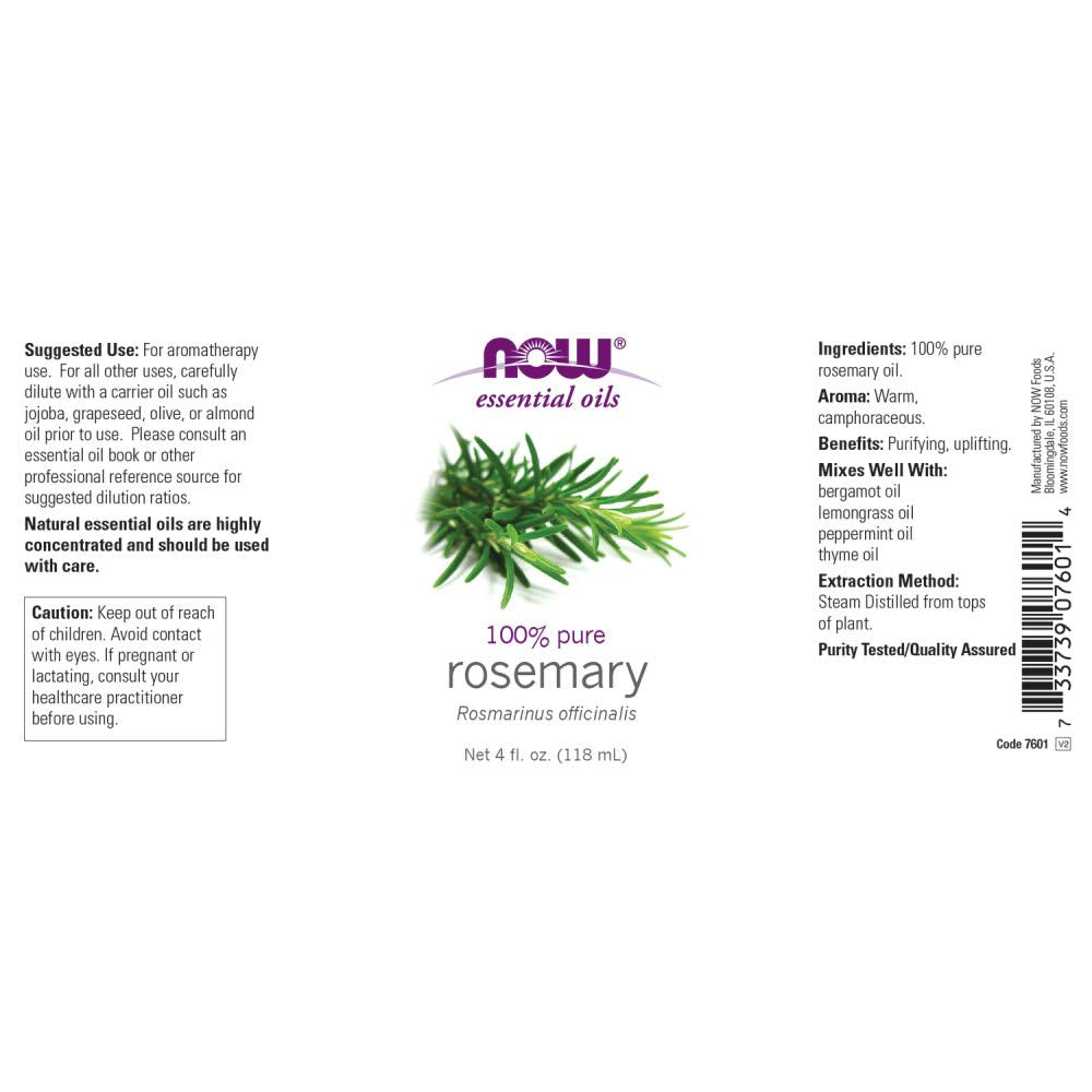 NOW Rosemary Oil, 4 fl oz