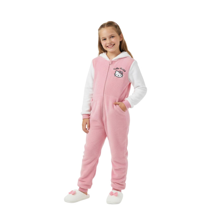 Hello Kitty Hooded Coverall, Girls Cosplay