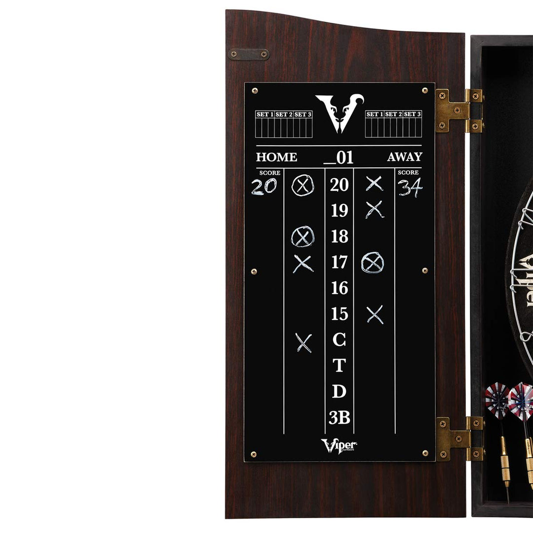 Viper by GLD Products Vault Dartboard Cabinet with Shot King Sisal Dartboard